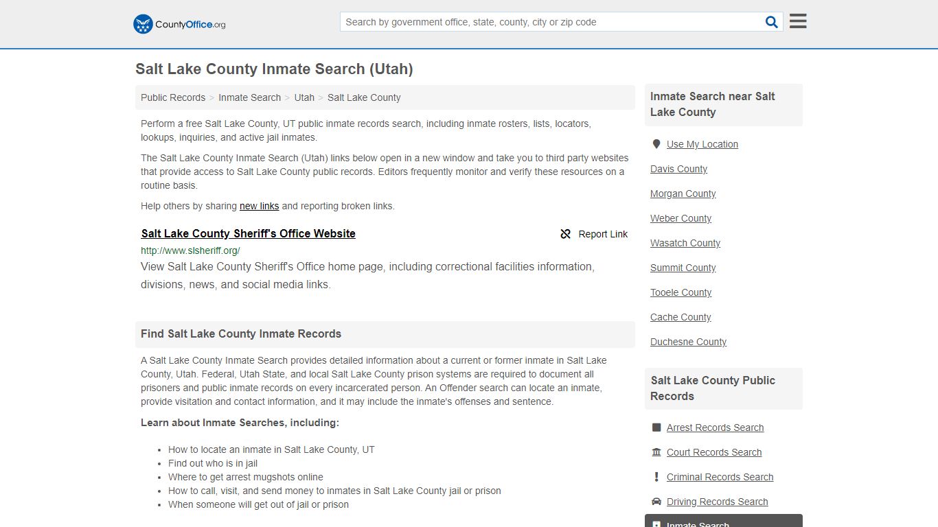 Inmate Search - Salt Lake County, UT (Inmate Rosters ...