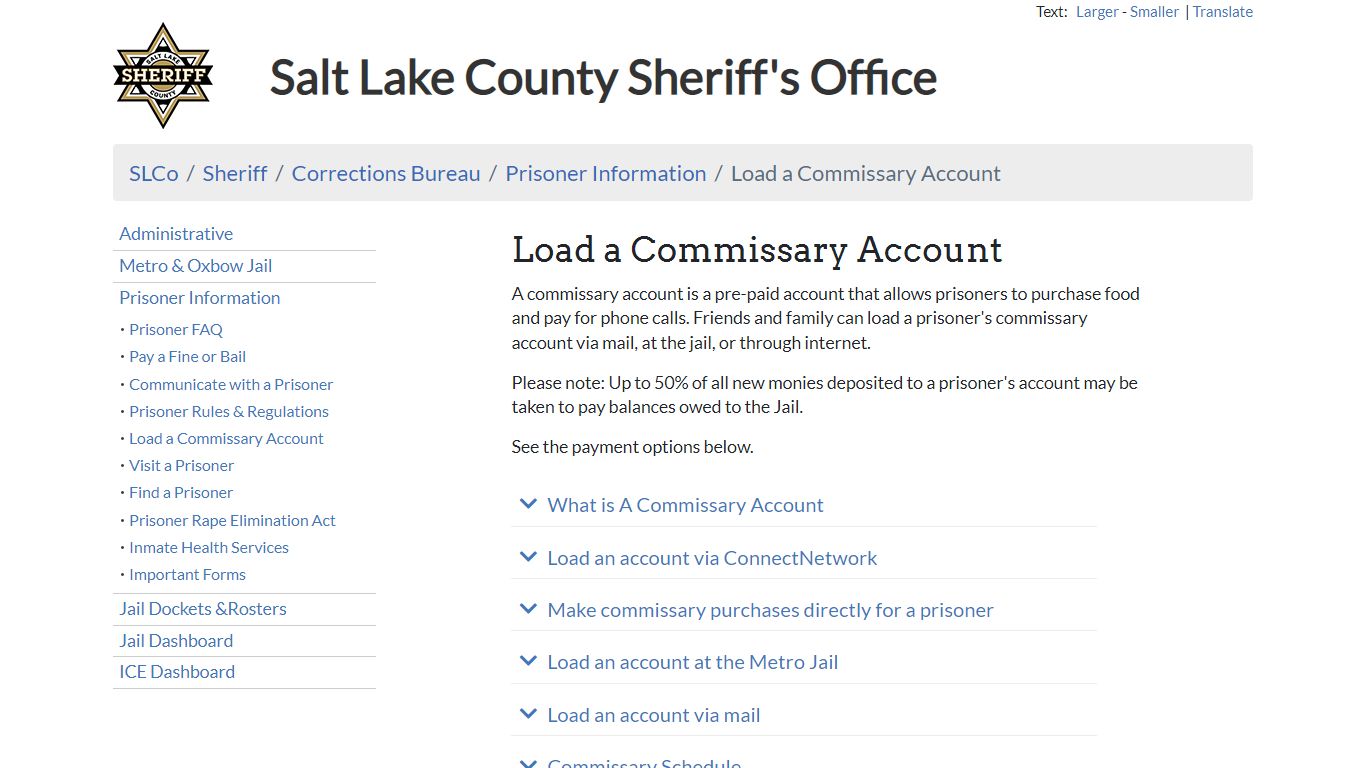 Sheriff - Salt Lake County, Utah
